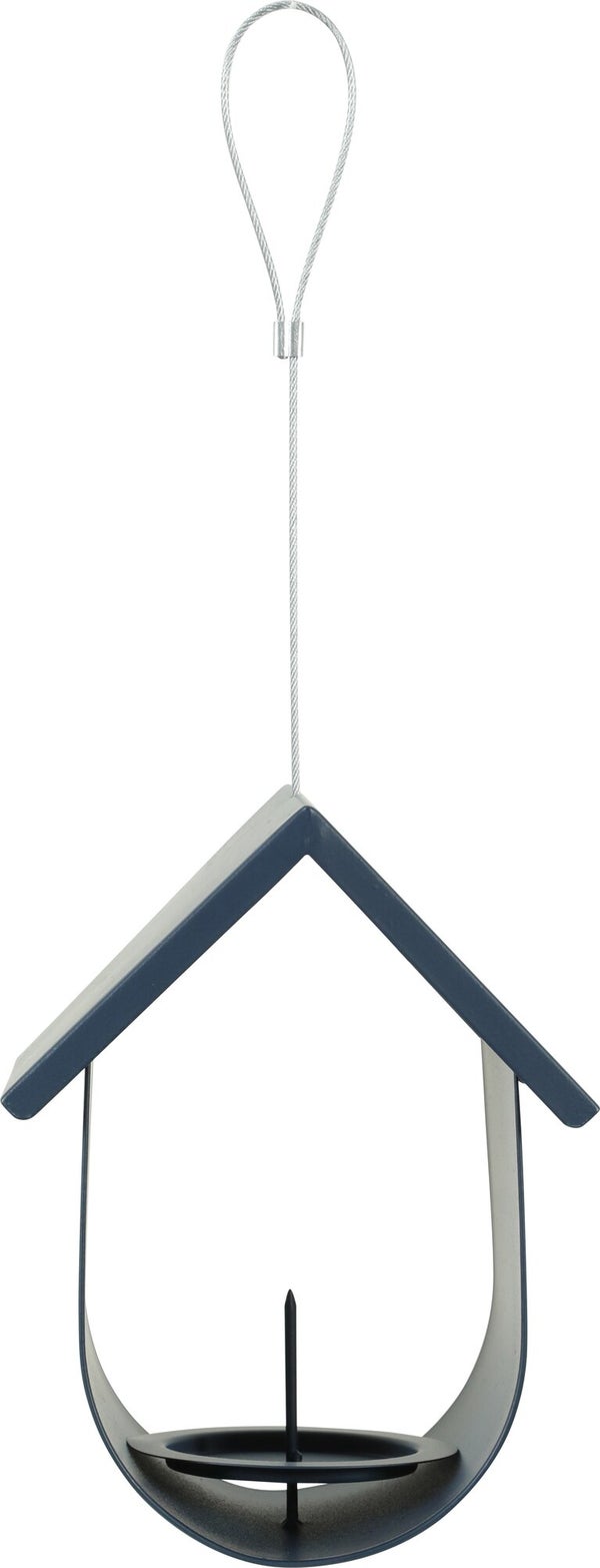 Support boule de graisse geante cabane metal 14.6x12x28cm marine Zolux