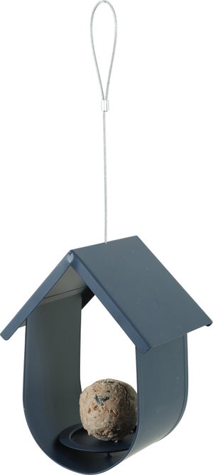 Support boule de graisse geante cabane metal 14.6x12x28cm marine Zolux