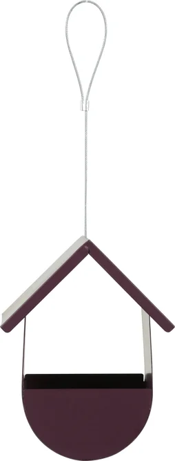 Mangeoire oiseaux du jardin cabane métal 135x120x325mm cerise Zolux