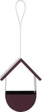 Mangeoire oiseaux du jardin cabane métal 135x120x325mm cerise Zolux