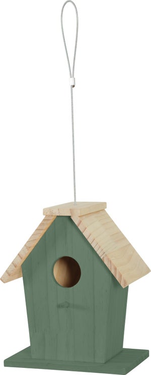 Nid oiseaux du jardin bois flora 1 167x111x200mm sauge Zolux
