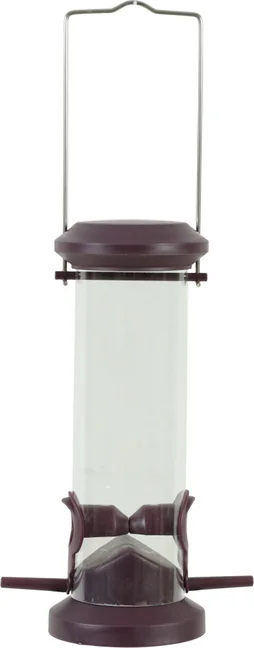 Mangeoire oiseaux du jardin silo 2 perchoirs 87x130x325mm cerise Zolux