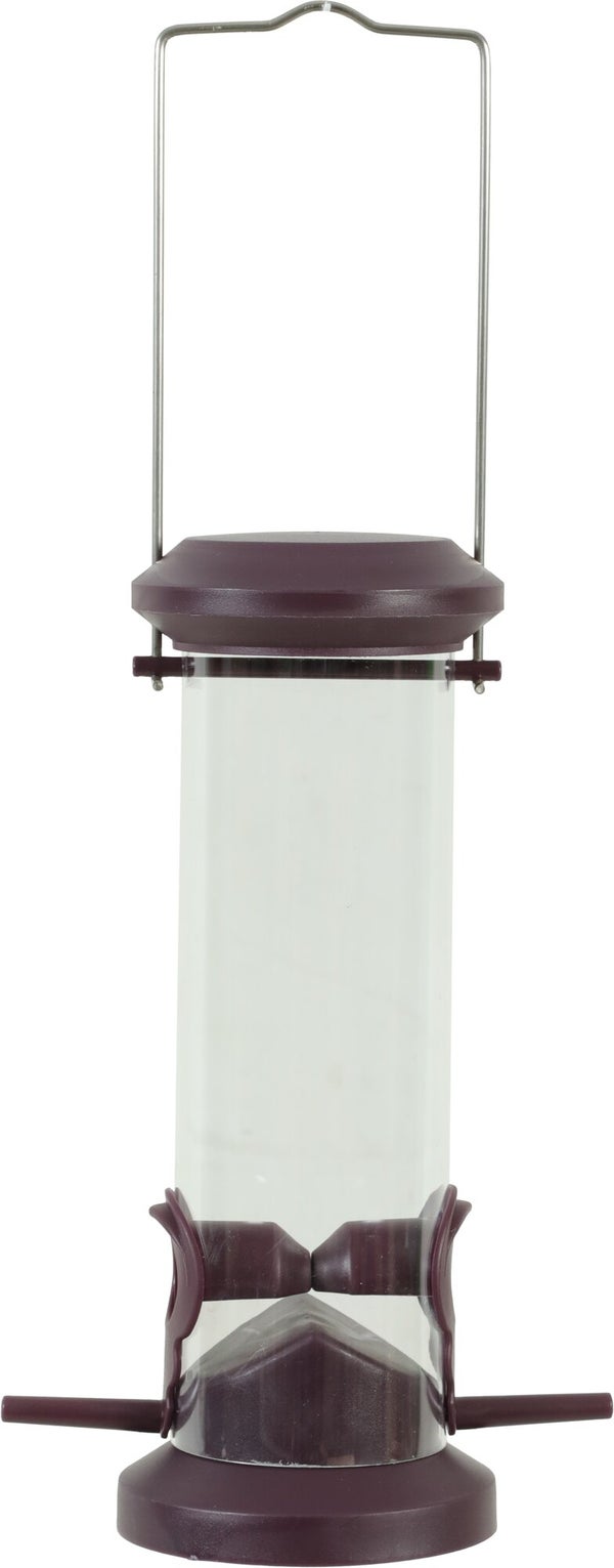 Mangeoire oiseaux du jardin silo 2 perchoirs 87x130x325mm cerise Zolux