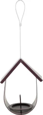 Support boule de graisse geante cabane métal 14.6x12x28cm cerise Zolux