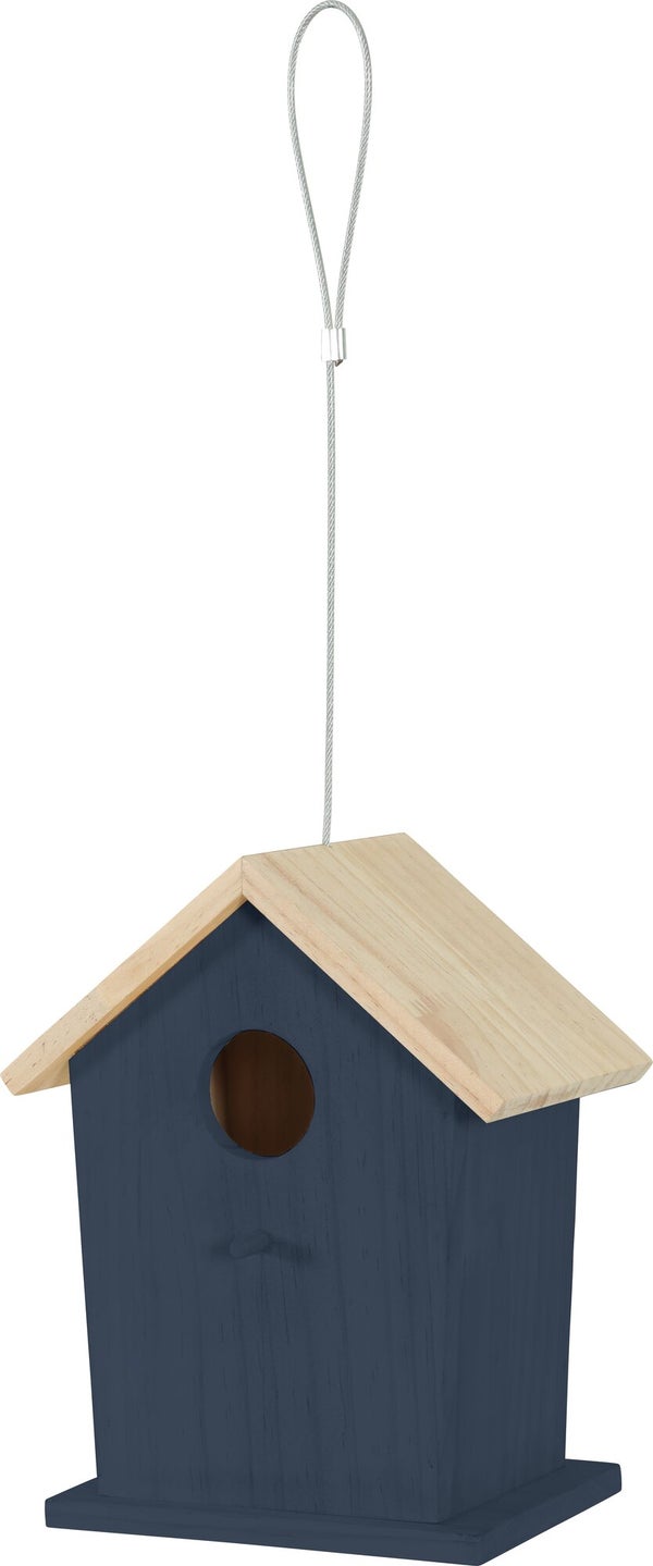 Nid oiseaux du jardin bois flora 2 150x190x228mm marine Zolux