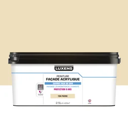 Peinture extérieure façade Acrylique LUXENS ton pierre 2.5l