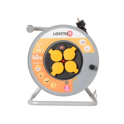 Enrouleur avec terre L.40 m H07RN-F 3G1.5 mm², LEXMAN