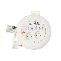 Enrouleur avec terre L.3 m H05VV-F 3G1 mm²