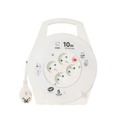 Enrouleur avec terre L.10 m H05VV-F 3G1 mm²