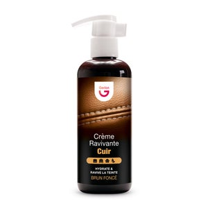 Produit d'entretien cuir GERLON Crème ravivante, brun foncé, 0.25L
