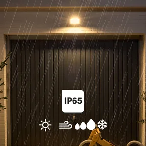 Projecteur LED 6750 lm, blanc chaud / neutre ou froid, Yonkers blanc INSPIRE