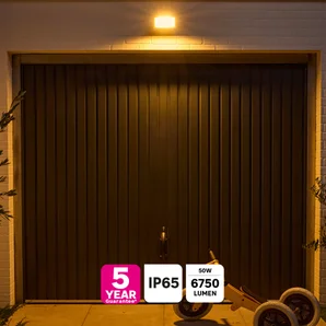 Projecteur LED 6750 lm, blanc chaud / neutre ou froid, Yonkers blanc INSPIRE