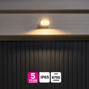 Projecteur extérieur yonkers led 50w 6750lm cct anthracite inspire