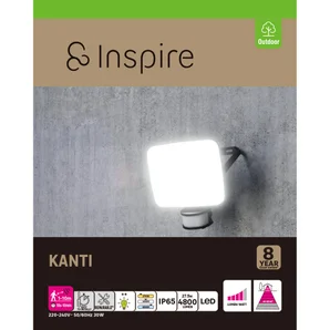 Projecteur LED à détection, 4800 lm blanc chaud / neutre ou froid, Kanti INSPIRE