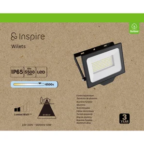 Projecteur extérieur LED, 5700 lumens, blanc froid, Wilets INSPIRE noir