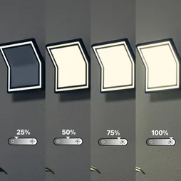 Applique extérieure Led Rilievo 1000 Lumens variation blancs / intensité INSPIRE