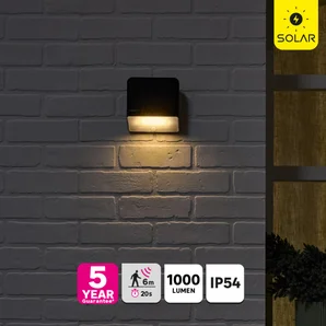 Projecteur solaire zuzo detection 1000lm ip54 noir inspire