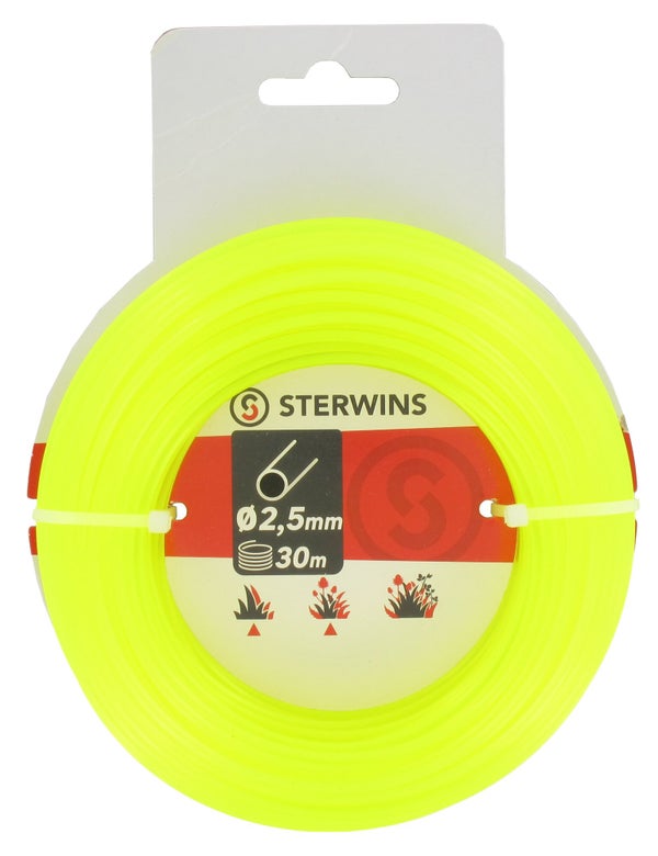 Fil rond nylon 2,5mm 30m sterwins