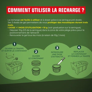 Recharge attractif piège anti-moustique KPRO