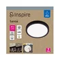 Spot encastré surface led sanoa d22,8cm cct/dim ip44 rd noir INSPIRE