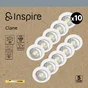 Spot encastré led clane gu10 2700k orient rond blanc lot de 10 INSPIRE
