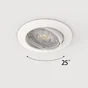 Spot encastré led clane gu10 4000k orient rond blanc lot de 10 INSPIRE