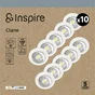 Spot encastré led clane gu10 4000k orient rond blanc lot de 10 INSPIRE