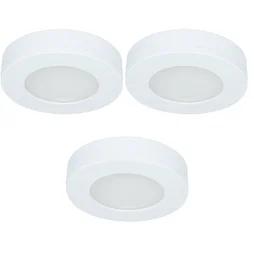 Kit 3 spots salle de bain NAZAO IP44 3X220lm blanc