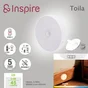 Lampe de placard toila led usbc 45lm détection 3000k d8cm blc INSPIRE