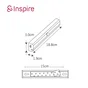 Réglette de placard mardu piles 50lm détection 18,8cm INSPIRE