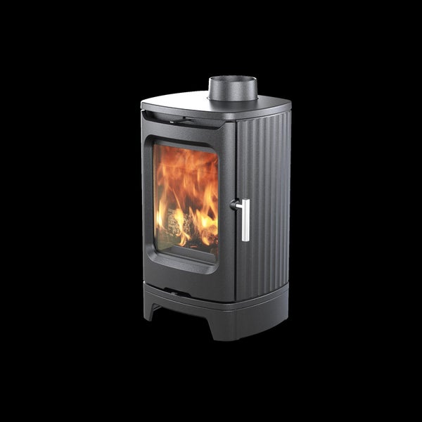 Poêle à bois André, Supra, noir, 5.9 kW