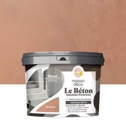 Enduit décoratif Le béton MAISON DECO, terracotta, 5kg