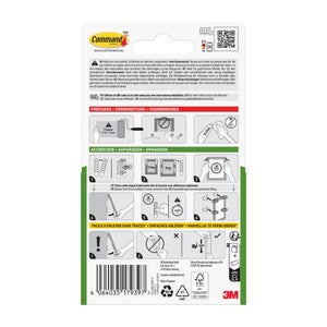 Languette de fixation pour tableau moyen modele noir lot de 8