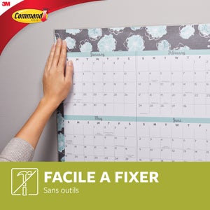 Languette poster petit modele blanc lot de 12