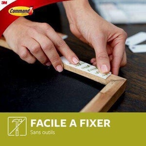 Languette de fixation pour tableau grand modele noir lot de 8