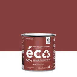 Peinture mur coquelicot satin ID 0.5L