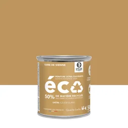 Peinture mur terre de sienne satin ID 0.05L