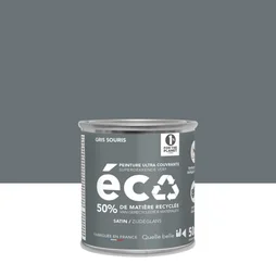 Peinture mur gris de souris satin ID 0.05L