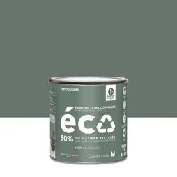 Peinture mur vert de fougère satin ID 0.5L