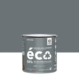 Peinture mur gris de souris satin ID 0.5L