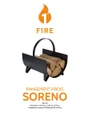 Range-bûche SORENO acier noir 005.1603rb FIRE