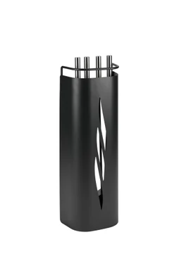 Serviteur FLAVIO acier noir FIRE 002.20251n, 3 accessoires