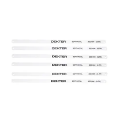 Lot de 6 lames de scie à métaux, 18,24,32 tpi, DEXTER