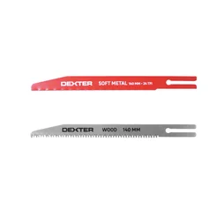 2 lames pour scie de voleur bois/ Métal, DEXTER