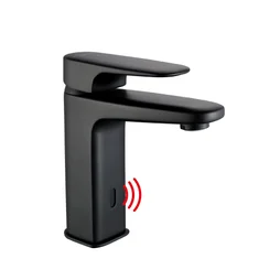 Mitigeur de lavabo infrarouge noir M, Remix Sensor, SENSEA