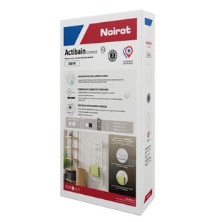 Sèche serviette actibain connect 500w noirot blanc