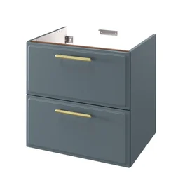 Meuble sous-vasque, 2t L.60cm x H.58cm x P.47.8cm vert agave Pearl