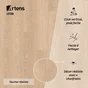 Sol stratifié intenso Aqua100 ARTENS lutena, Ep.8 mm, résistant à l'eau 100H