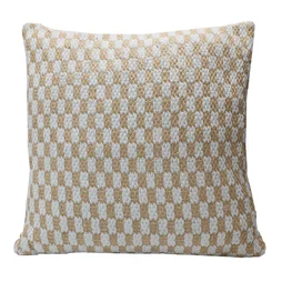 Coussin Raphou, beige l.45 x L.45 cm