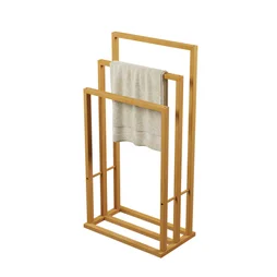 Porte-serviette sur pied marron SENSEA